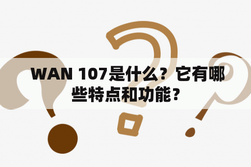  WAN 107是什么？它有哪些特点和功能？