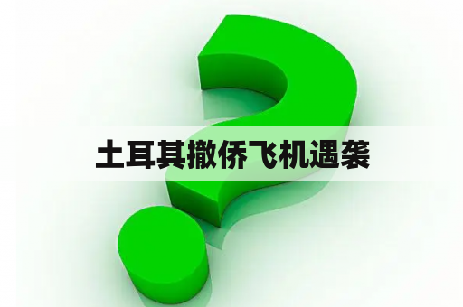土耳其撤侨飞机遇袭