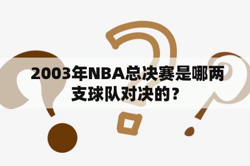  2003年NBA总决赛是哪两支球队对决的？