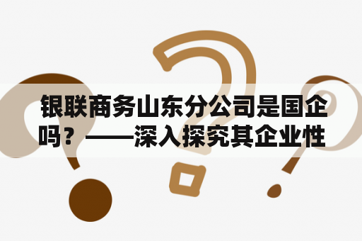  银联商务山东分公司是国企吗？——深入探究其企业性质