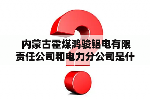  内蒙古霍煤鸿骏铝电有限责任公司和电力分公司是什么？