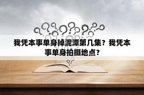 我凭本事单身掉泥潭第几集？我凭本事单身拍摄地点？