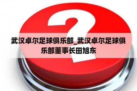 武汉卓尔足球俱乐部_武汉卓尔足球俱乐部董事长田旭东