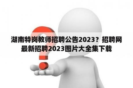 湖南特岗教师招聘公告2023？招聘网最新招聘2023图片大全集下载