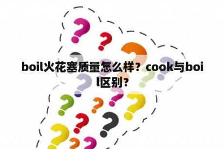 boil火花塞质量怎么样？cook与boil区别？