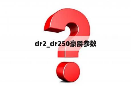 dr2_dr250豪爵参数