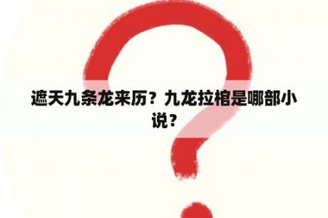 遮天九条龙来历？九龙拉棺是哪部小说？