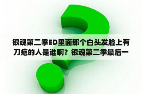 银魂第二季ED里面那个白头发脸上有刀疤的人是谁啊？银魂第二季最后一集？