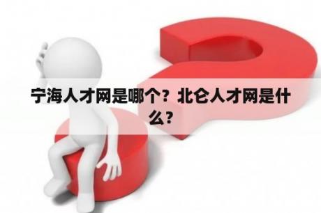 宁海人才网是哪个？北仑人才网是什么？