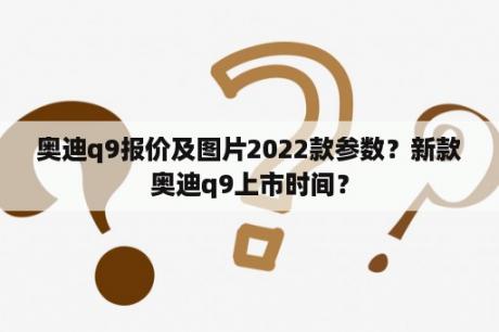 奥迪q9报价及图片2022款参数？新款奥迪q9上市时间？