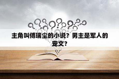 主角叫傅瑞尘的小说？男主是军人的宠文？