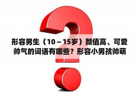 形容男生（10～15岁）颜值高、可爱帅气的词语有哪些？形容小男孩帅萌的句子？