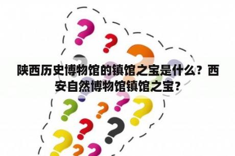 陕西历史博物馆的镇馆之宝是什么？西安自然博物馆镇馆之宝？