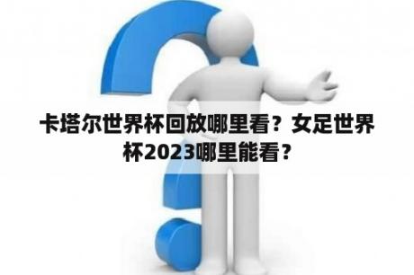 卡塔尔世界杯回放哪里看？女足世界杯2023哪里能看？