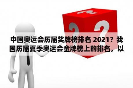 中国奥运会历届奖牌榜排名 2021？我国历届夏季奥运会金牌榜上的排名，以及所获金牌总数、奖牌总数、奖牌分布等情况？