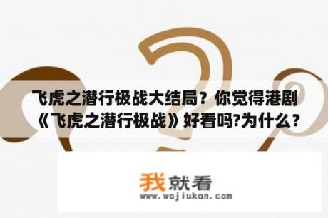 飞虎之潜行极战大结局？你觉得港剧《飞虎之潜行极战》好看吗?为什么？