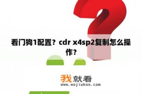 看门狗1配置？cdr x4sp2复制怎么操作？