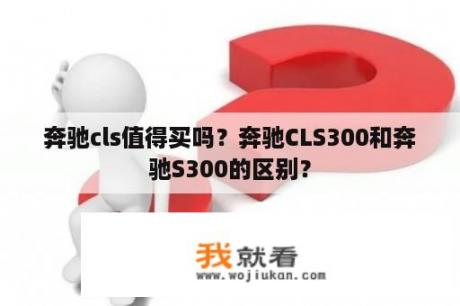 奔驰cls值得买吗？奔驰CLS300和奔驰S300的区别？