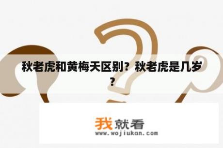 秋老虎和黄梅天区别？秋老虎是几岁？