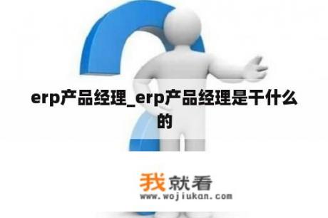 erp产品经理_erp产品经理是干什么的