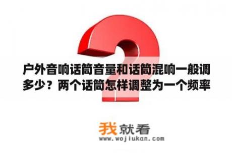 户外音响话筒音量和话筒混响一般调多少？两个话筒怎样调整为一个频率？