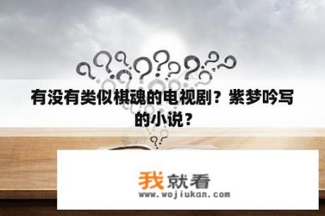 有没有类似棋魂的电视剧？紫梦吟写的小说？