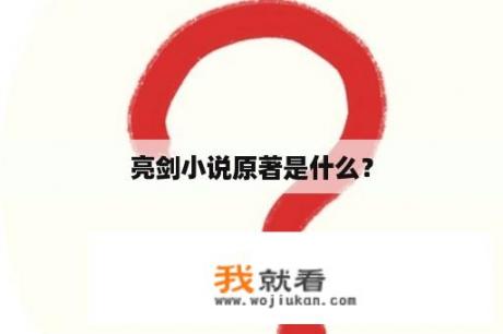 亮剑小说原著是什么？