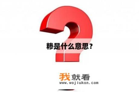 糁是什么意思？