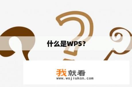 什么是WPS？