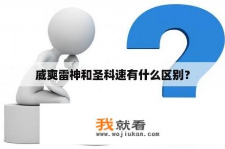 威爽雷神和圣科速有什么区别？