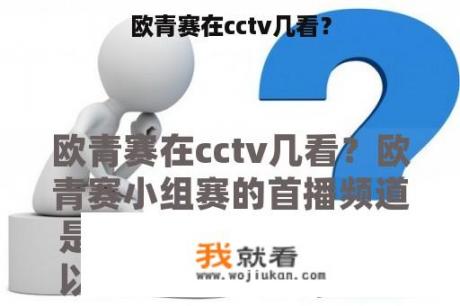 欧青赛在cctv几看？