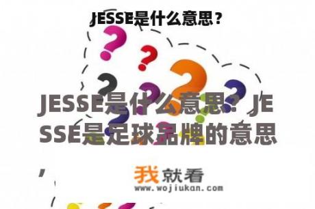 JESSE是什么意思？