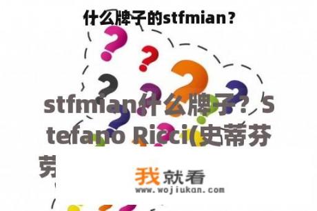 什么牌子的stfmian？