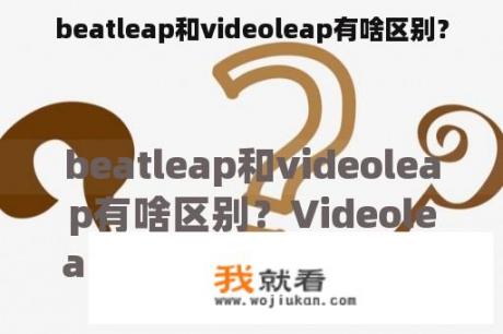 beatleap和videoleap有啥区别？