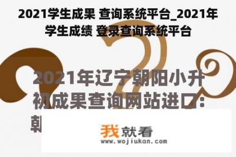 2021学生成果 查询系统平台_2021年学生成绩 登录查询系统平台