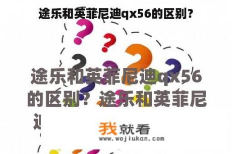 途乐和英菲尼迪qx56的区别？