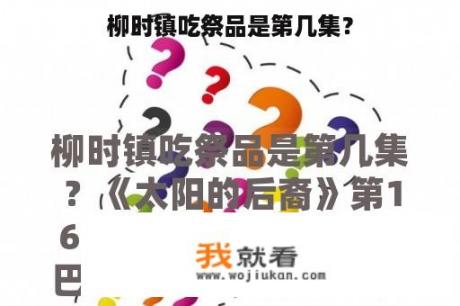 柳时镇吃祭品是第几集？
