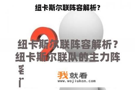 纽卡斯尔联阵容解析？