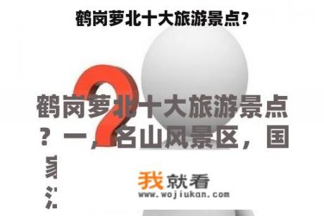 鹤岗萝北十大旅游景点？