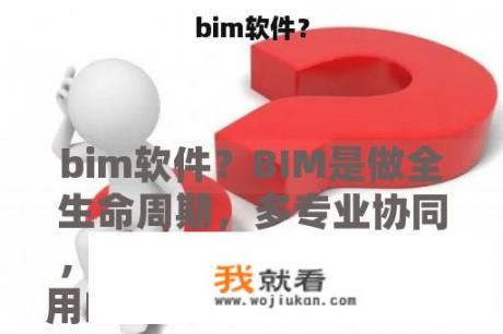 bim软件？