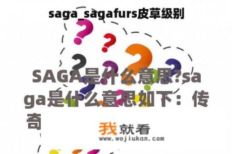 saga_sagafurs皮草级别