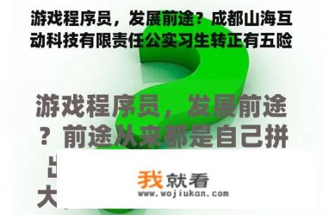 游戏程序员，发展前途？成都山海互动科技有限责任公实习生转正有五险一金吗司？