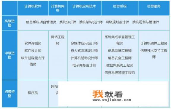 计算机软件水平与资格考试考什么内容？专业技术人员计算机使用能力考试和全国计算机等级考试有什么区别？