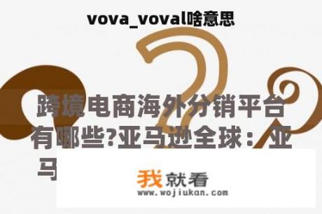 vova_voval啥意思