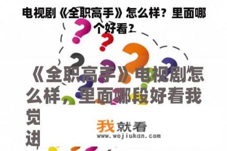 电视剧《全职高手》怎么样？里面哪个好看？