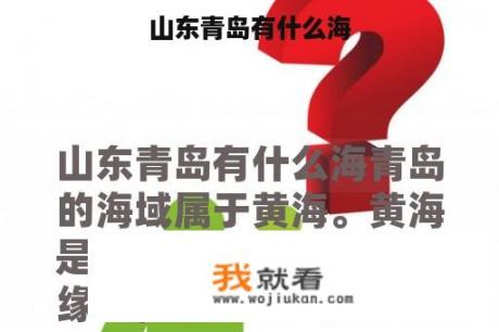 山东青岛有什么海