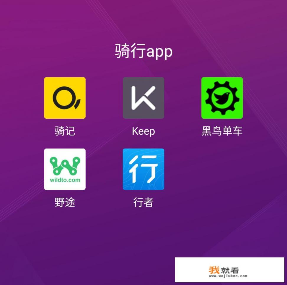 大家骑自行车都用什么APP