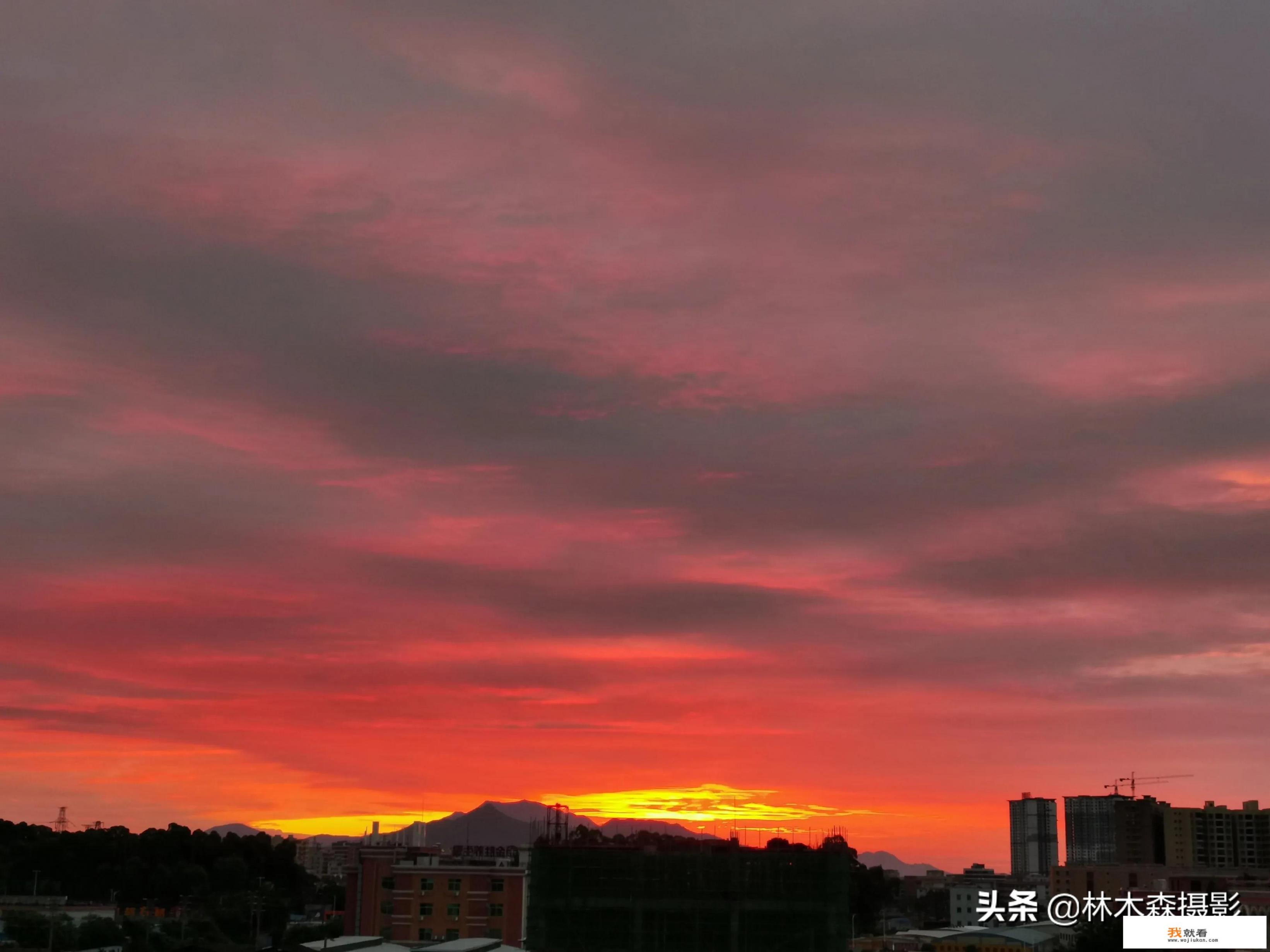 谁有用手机拍的日出日落晚霞，发出来看看