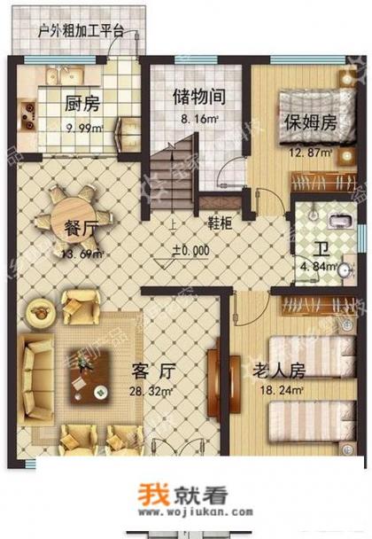 东西10米×南北20米，农村自建房该怎么设计_开间20米*进深10米的一层农村房子，有啥设计方案