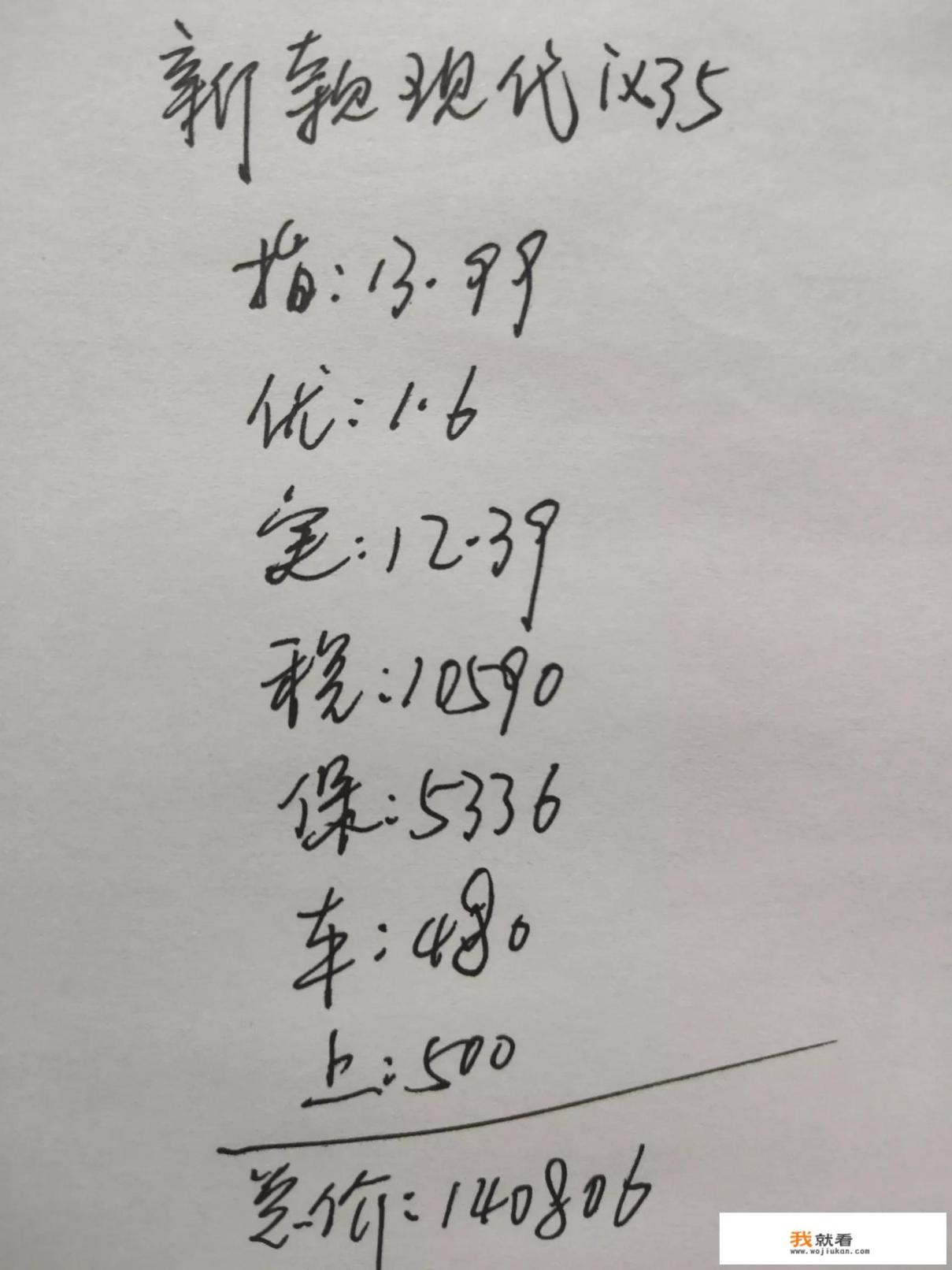2022款现代ix35真实落地价格？
